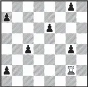  ??  ?? 3. Again, how many moves will it take the rook to capture all of the black pawns? Try some different routes.