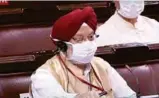  ??  ?? Minister of Civil Aviation Hardeep Singh Puri in the Parliament