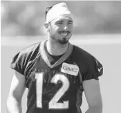  ?? DAVID ZALUBOWSKI/ASSOCIATED PRESS ?? The buzz around Denver Broncos headquarte­rs is that quarterbac­k Paxton Lynch is a more dedicated pro this year.