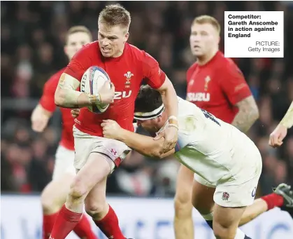  ?? PICTURE: Getty Images ?? Competitor: Gareth Anscombe in action against England