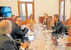  ?? // ABC ?? Reunión de los ministros Correa y Urtasun en diciembre de 2023. Abordaron el tema del tesoro Quimbaya, tal vez no el del galeón