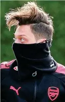  ?? REUTERS ?? Cold play: Ozil in training
