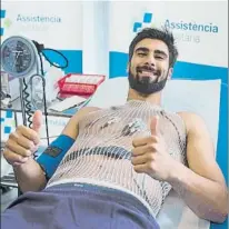  ?? FOTO: FC BARCELONA ?? André Gomes, sonriente en la revisión médica