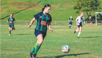  ?? Picture: Beau Squires ?? Highfields player Brooke Baldwin in action.