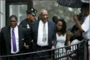  ?? MATT SLOCUM — THE ASSOCIATED PRESS ?? Bill Cosby departs the Montgomery County Courthouse after his sexual assault trial Saturday in Norristown.