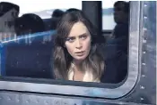  ??  ?? Passing view: Emily Blunt plays an alcoholic in the film version of The Girl on the Train