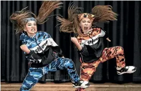  ?? ANDREW TURNER ?? Hip-hop dancers Zariyah, 11, and Shylah Andrews, 10, are fundraisin­g so they can represent New Zealand at the world championsh­ips.