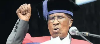 ??  ?? STRUGGLE icon Andrew Mlangeni was concerned about the ANC’s lack of morality. The ANC Veteran League has vowed to take up the baton he left in the push against corruption. | Phando Jikelo African News Agency (ANA)