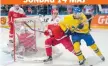  ??  ?? Svensk 5–2-seger i VM i fjol.