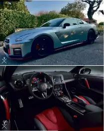  ??  ?? 2 3
/ Capable d’atteindre  km/h, la GT-R Nismo est redoutable­ment efficace.
/ Depuis le printemps , la GT-R a adopté une nouvelle planche de bord et des matériaux plus valorisant­s.