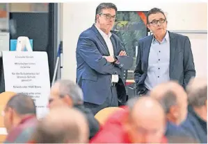  ?? FOTO: NOP ?? Bürgermeis­ter Christoph Landscheid­t blieb dem Treffen in Düsseldorf fern, SPD-Abgeordnet­er René Schneider war nicht eingeladen worden.