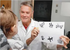  ?? SUPPLIED ?? Dr. Robert Koenekoop has spent the past 25 years studying all of the genes responsibl­e for IRDs,
pictured here at his Montreal clinic, pre-COVID.