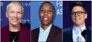  ?? PHOTO BY CHRIS PIZZELLO/INVISION/AP ?? This combinatio­n photo shows Annie Lennox left, Lena Waithe centre, and Hannah Gadsby, right. The three are headlining a movie academy lunch celebratin­g a new initiative to advance the careers of female filmmakers.