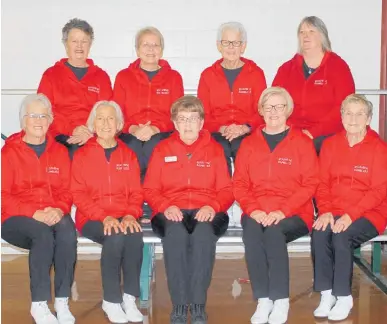  ?? Photo / Leanne Warr ?? Back: Jinny Kean, Karen Keen, Pam Bassett, Donna Sim. Front: Sheryl Bond, Alison Burson, Marj Johnson, Elaine Lawson, Cath Watson.