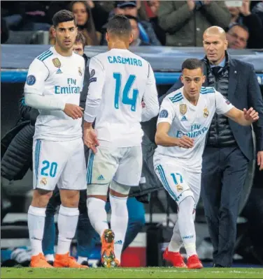  ??  ?? FACTOR CLAVE. La entrada de Asensio cambió la situación del partido y el Madrid desarboló al PSG.