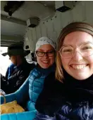  ?? FOTO: LIISA MENDELIN ?? Ellen Eklund och Liisa Mendelin fick åka helikopter från bergen till sjukhuset i Katmandu.