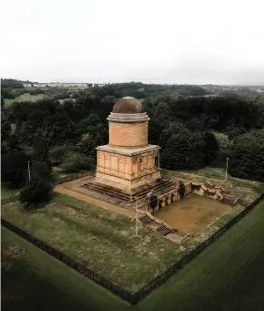  ??  ?? Iconic Hamilton Mausoleum stands at over 120 feet