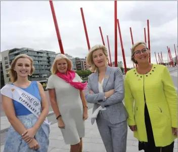  ??  ?? Rose of Tralee, Elysha Brennan, Minister for Jobs, Mary Mitchell O’Connor, Head of Business Banking at AIB, Catherine Moroney and Enterprise Ireland CEO, Julie Sinnamon.