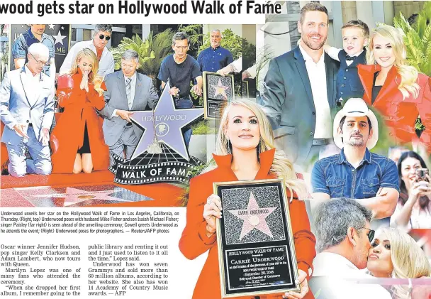 USA - Carrie Underwood Star Ceremony - Los Angeles