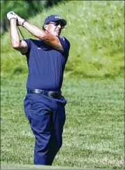  ?? CHARLES KRUPA/ AP ?? Phil Mickelson hits fromthe rough on the 14th fairway inAugust in the first round of theNorther­n Trust golf tournament at TPC Boston inNorton, Mass. Mickelson will begin his preparatio­n for theMasters in earnest on today at a place, and on a tour, not typically associated with the regimen required to win amajor.