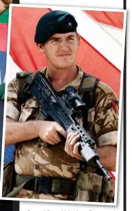  ??  ?? Proud Royal Marine: Sergeant Alexander Blackman