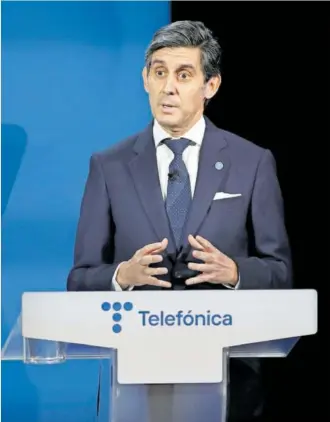  ?? PABLO MONGE ?? José María Álvarrez-Pallete, presidente de Telefónica.