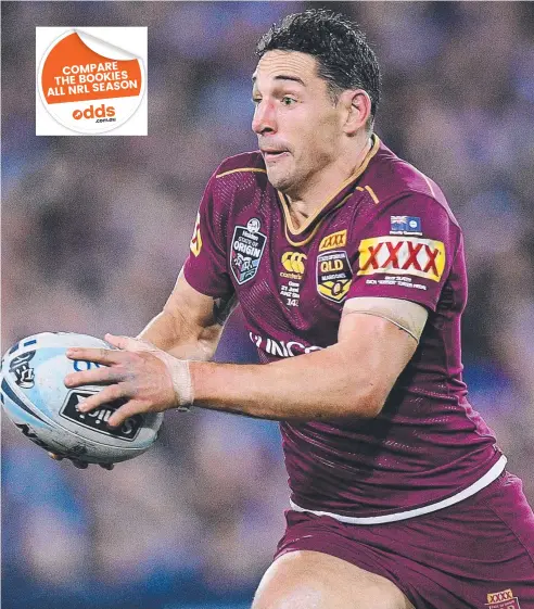  ?? Picture: AAP ?? TRUE CHAMPION: Returning fullback Billy Slater played a key role in Queensland’s match-winning play.