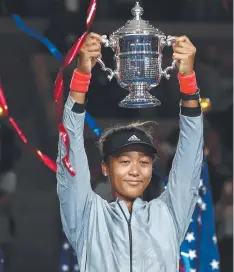  ??  ?? VICTOR: Japan’s Naomi Osaka is gracious after her win.