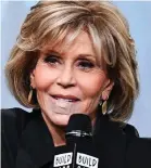  ??  ?? Bandaged up: Jane Fonda