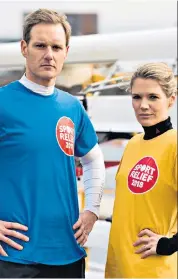  ??  ?? Pushing the boat out: Dan Walker with Charlotte Hawkins