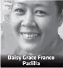  ??  ?? Daisy Grace Franco Padilla