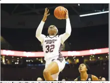  ?? (Photo courtesy Missouri State) ?? Former Fayettevil­le star Jasmine Franklin has helped get Missouri State off to a 4-2 start.