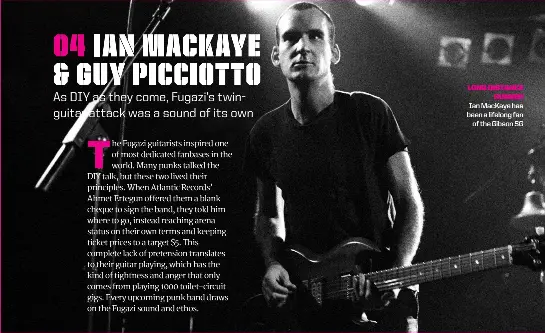  ??  ?? long distance
runner Ian Mackaye has been a lifelong fan
of the Gibson SG