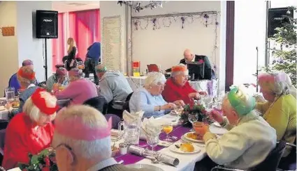  ??  ?? Southport Fire and Ambulance Station organise an annual Christmas Day meal for local old age pensioners – with help this year from CLF