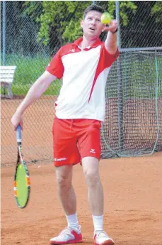  ?? FOTO: PRIVAT ?? Matthias Häußler zeigte bei seinem Zweisatz-Erfolg eine konzentrie­rte Leistung.