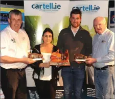  ??  ?? Martin Farrell (Assistant CoC), and Brian McArdle, OSI, with Leanne O’Sullivan and Colin O’Donoghue, Killarney, the Junior winner and winner of the Gerard Horgan Memorial award