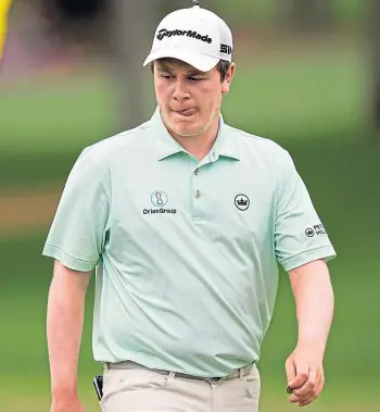  ??  ?? DELIGHTFUL DEBUT: Robert MacIntyre impressed in his first trip to the Masters.