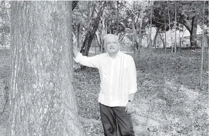  ?? ESPECIAL ?? El Presidente estuvo en su rancho de Palenque, Chiapas.