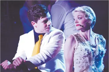  ?? Abel ArmAs ?? Ciaran McCarthy and Ruby Lewis star in “The Great Gatsby” in “For the Record: Baz,” which opens June 19 at Light at Mandalay Bay.