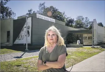  ?? Allen J. Schaben Los Angeles Times ?? JAN BUNKER and other volunteers at L.A. animal shelters recently described seeing small mammals without food and water and having to spend their own money on supplies. Bunker says she was fired Friday.