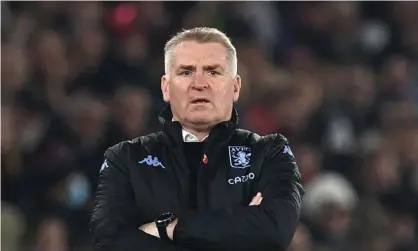  ?? Photograph: Glyn Kirk/AFP/Getty Images ?? Dean Smith looks on during the defeat to Southampto­n at St Mary's.