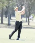  ?? EPA ?? Jake McLeod plays a shot during the first round of the Australian Championsh­ip.