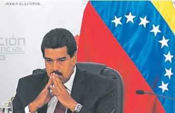  ?? FOTO: EL HERALDO ?? el rresidente de venezuela, Nicolás Maduro, ideó la entrega de las bolsas “solidarias”.