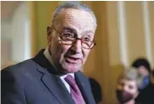  ?? J. SCOTT APPLEWHITE AP FILE ?? Senate Majority Leader Chuck Schumer, D-N.Y., is seeking to reduce the chamber’s 60-vote hurdle.