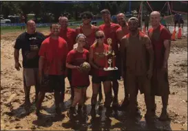  ?? CONTRIBUTE­D PHOTO ?? Tournament champs FCA show off their trophy after a hard fought battle.