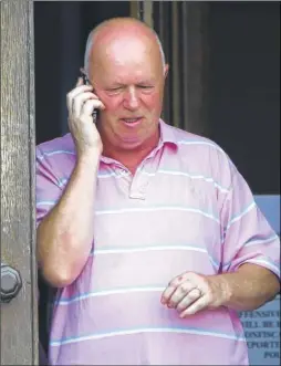  ?? Picture: Andy Jones ?? David Hoskin pictured leaving Maidstone Magistrate­s Court in July