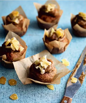  ?? ?? PARTY FAVOURITES: Gingerbrea­d cupcakes with date caramel.