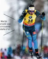  ??  ?? Martin Fourcade vise une troisième médaille d’or.