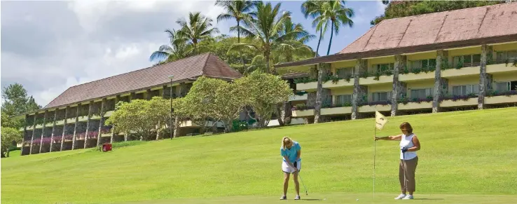  ??  ?? LEISURE FACILITIES AT NOVOTEL NADI INCLUDE A GOLF COURSE, TENNIS COURT, INDOOR GAMES ROOM, fiTNESS CENTRE AND SENIKAI SPA AND POOL.