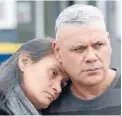  ?? Photo: FAIRFAX NZ ?? Parents mourn: Mona and Brent Dudley in June last year after the death of their son, Stephen.